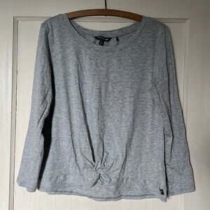 Grey Toad & Co Tie-Front Shirt